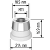 Керамический держатель сопла D21,4 (M11) для Raytools  арт.120515092A - st-e.info - Томск